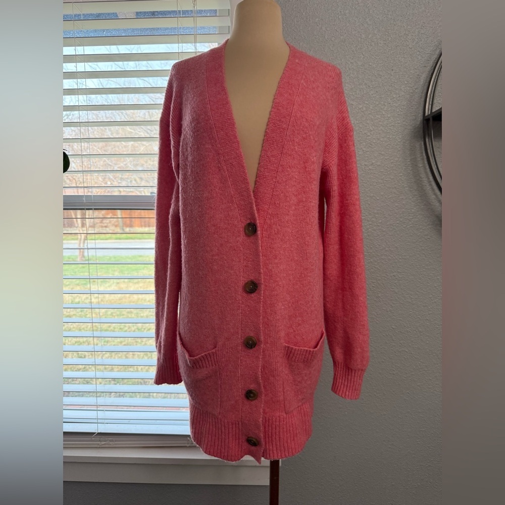 J. Crew Button Front Merino Wool Alpaca Blend Cardigan Size Small Supersoft Yarn